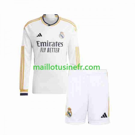 Maillot de Foot Real Madrid Domicile 2023-24 Manches Longues - Enfant